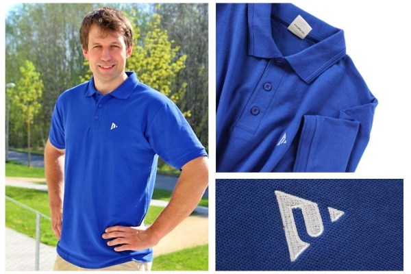 Pánská modrá polokošile