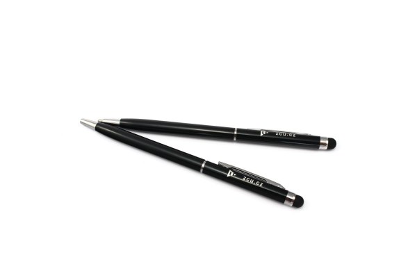 Tenká černá propiska ZČU